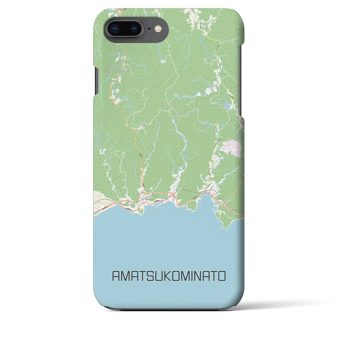 【天津小湊(千葉県)】地図柄iPhoneケース(バックカバータイプ)