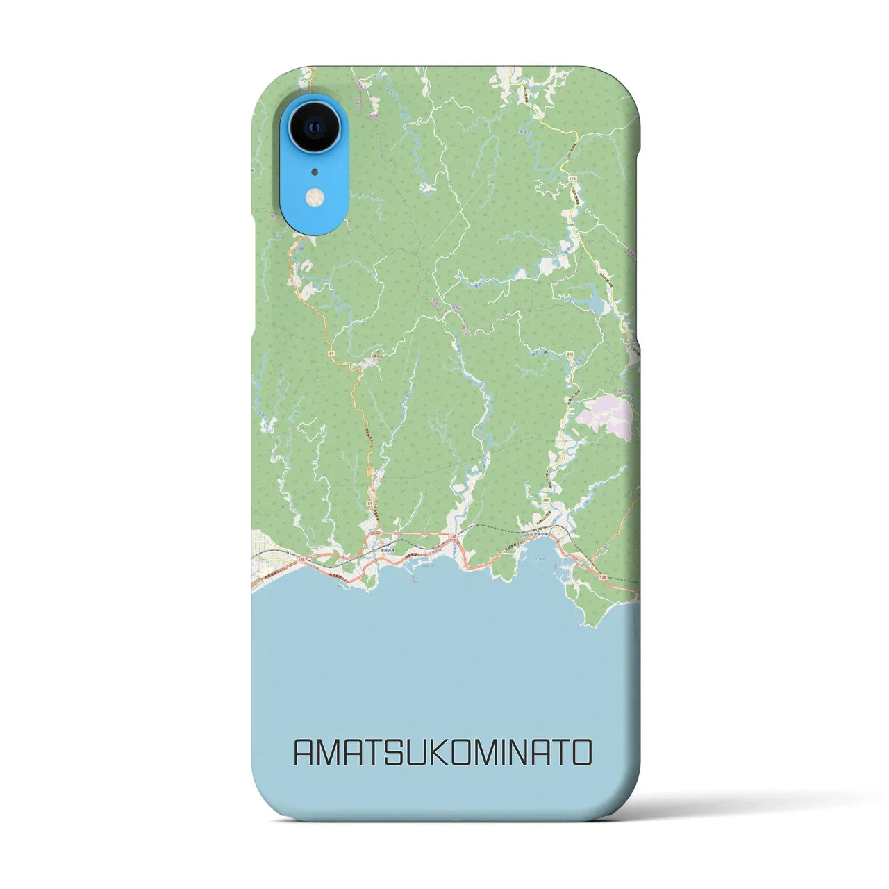 【天津小湊(千葉県)】地図柄iPhoneケース(バックカバータイプ)