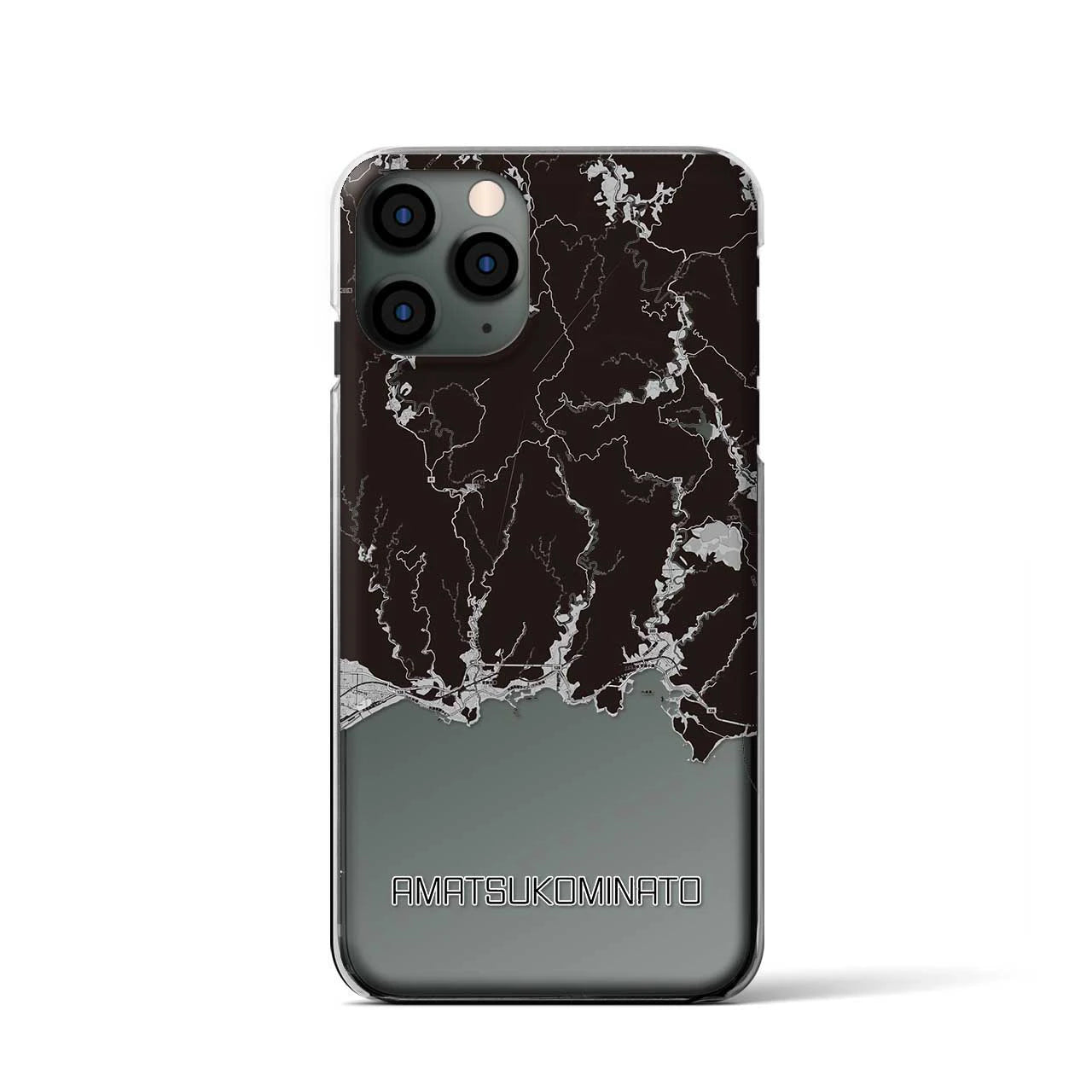 【天津小湊(千葉県)】地図柄iPhoneケース(クリアタイプ)