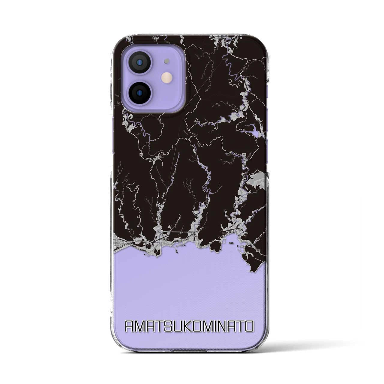 【天津小湊(千葉県)】地図柄iPhoneケース(クリアタイプ)