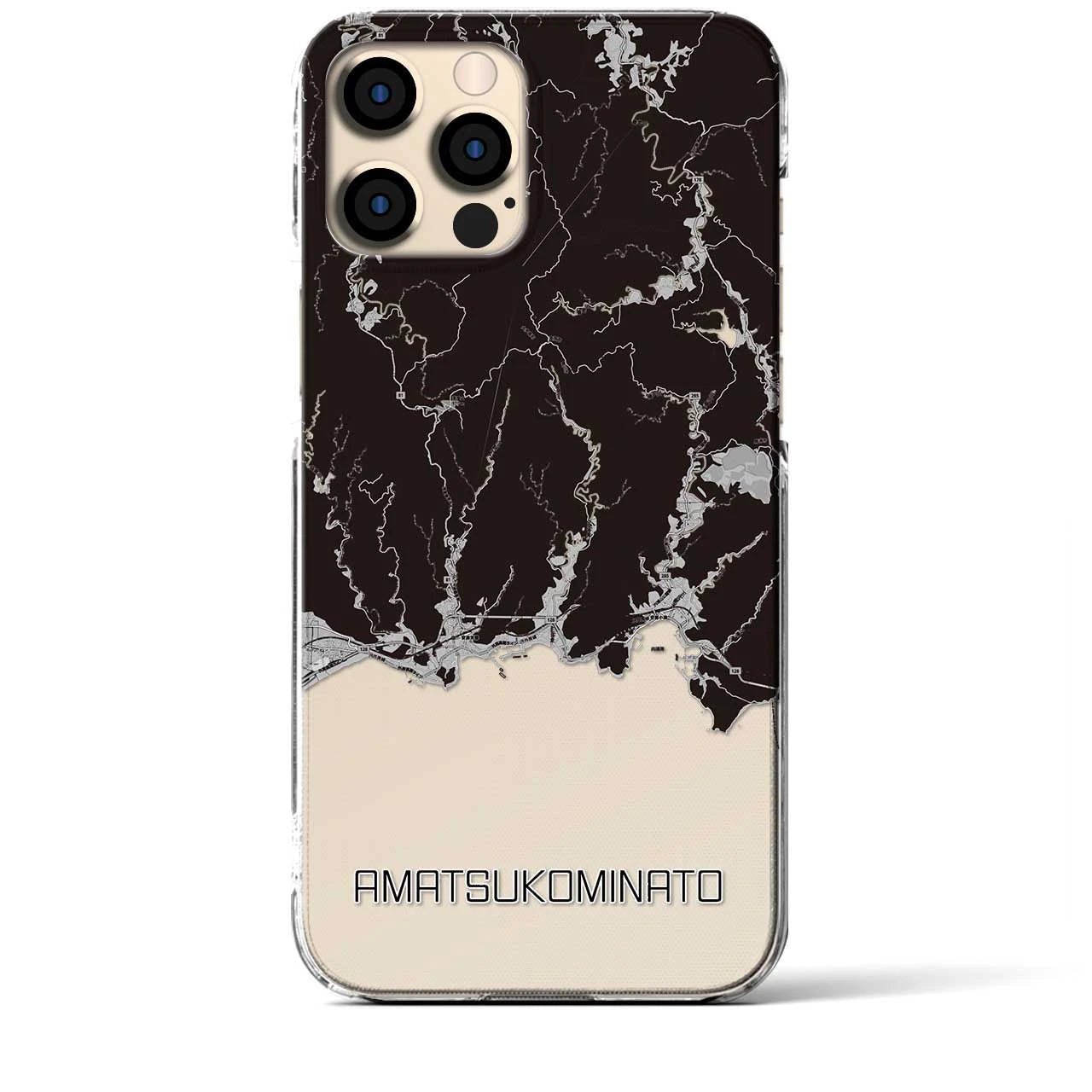 【天津小湊(千葉県)】地図柄iPhoneケース(クリアタイプ)