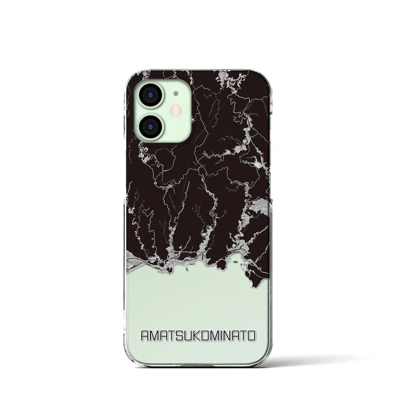 【天津小湊(千葉県)】地図柄iPhoneケース(クリアタイプ)