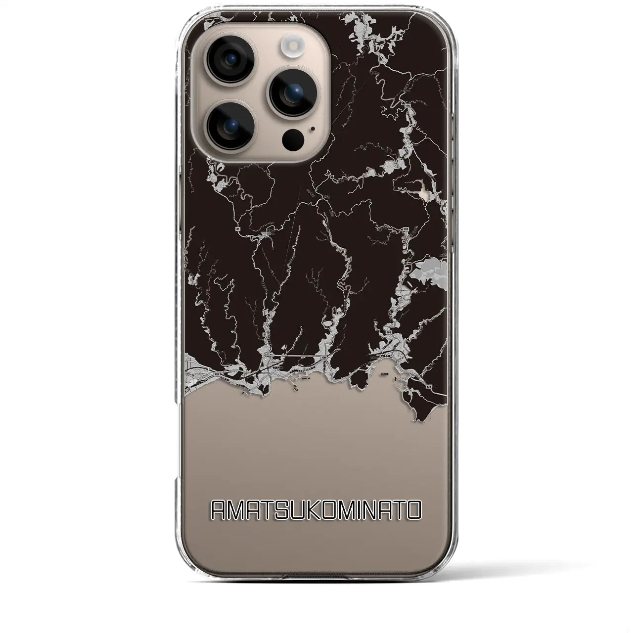 【天津小湊(千葉県)】地図柄iPhoneケース(クリアタイプ)