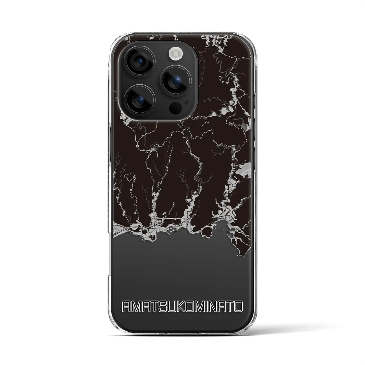 【天津小湊(千葉県)】地図柄iPhoneケース(クリアタイプ)