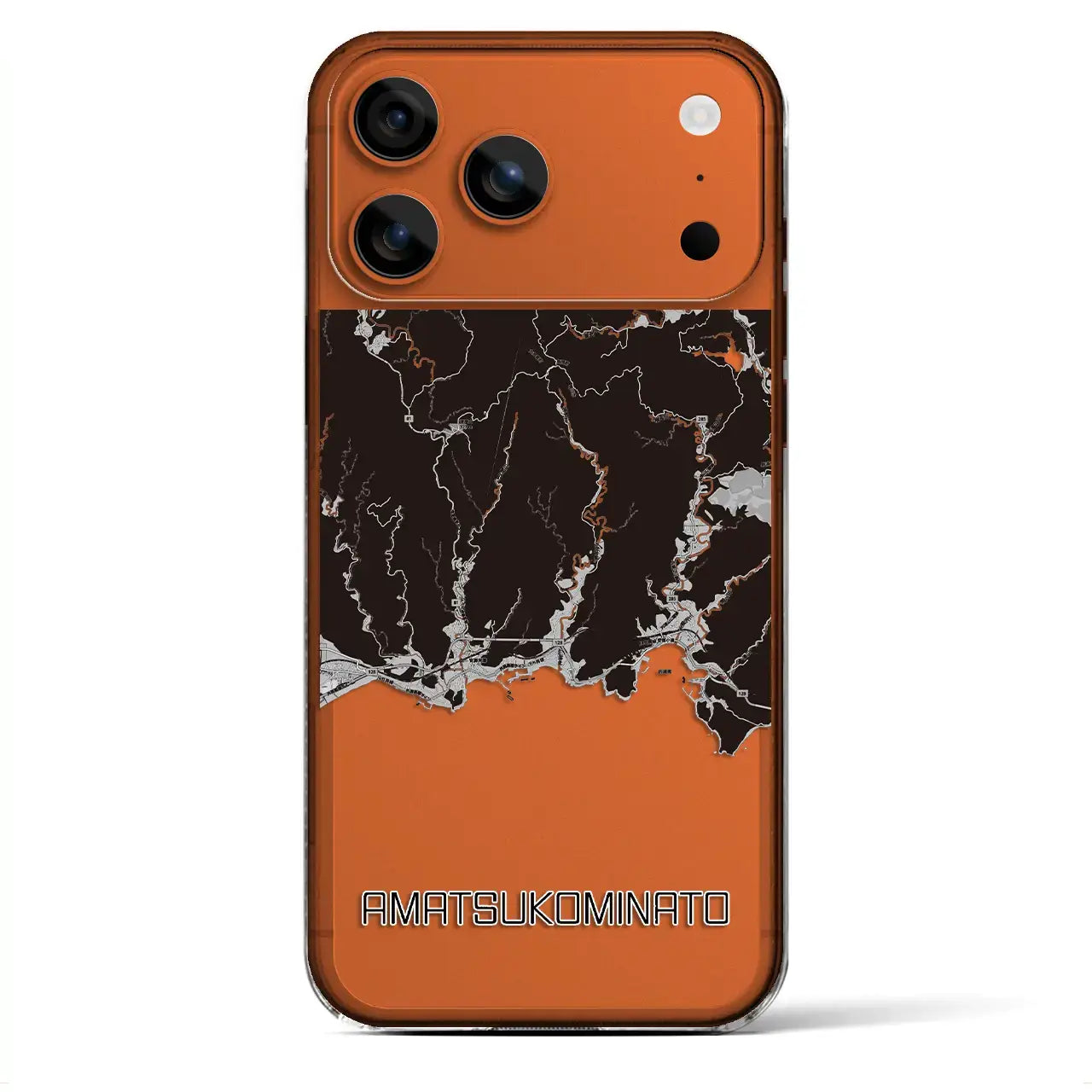 【天津小湊(千葉県)】地図柄iPhoneケース(クリアタイプ)