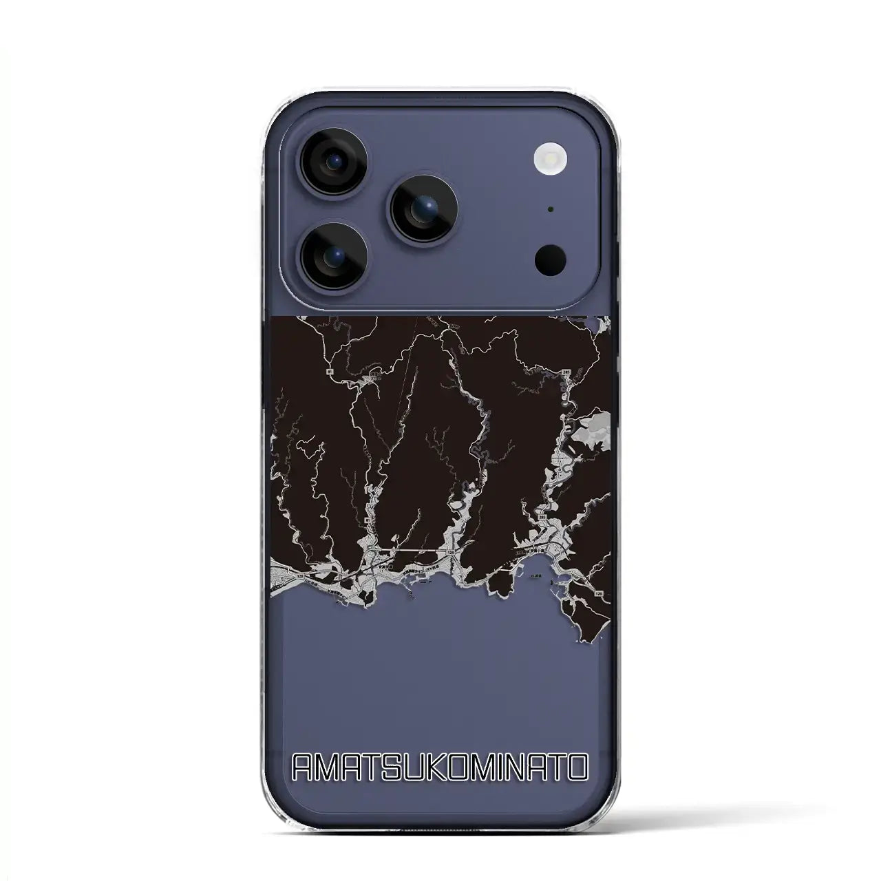 【天津小湊(千葉県)】地図柄iPhoneケース(クリアタイプ)