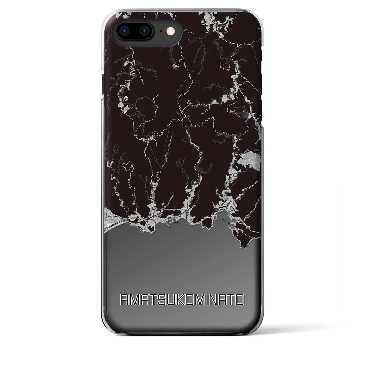 【天津小湊(千葉県)】地図柄iPhoneケース(クリアタイプ)