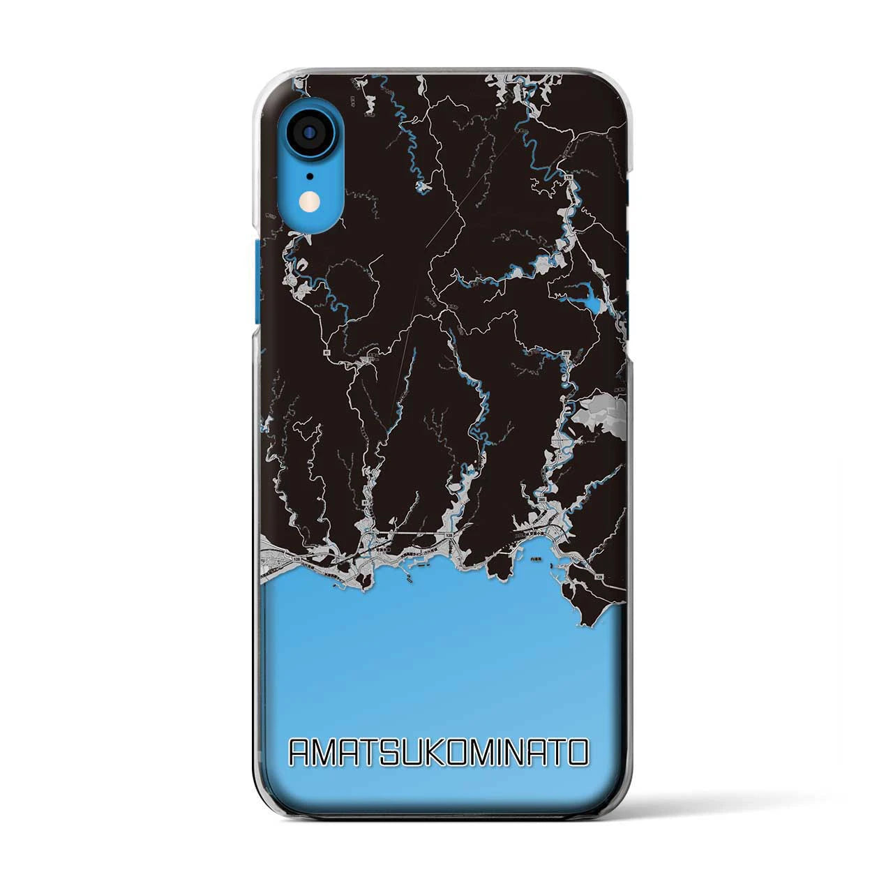 【天津小湊(千葉県)】地図柄iPhoneケース(クリアタイプ)