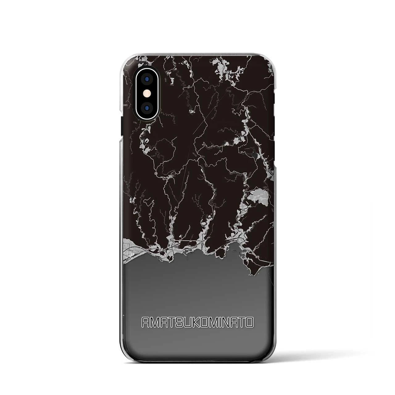 【天津小湊(千葉県)】地図柄iPhoneケース(クリアタイプ)