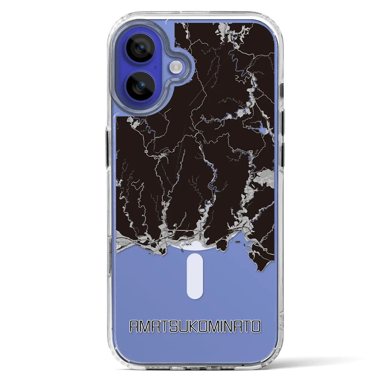 【天津小湊(千葉県)】地図柄iPhoneケース(MagSafeタイプ)