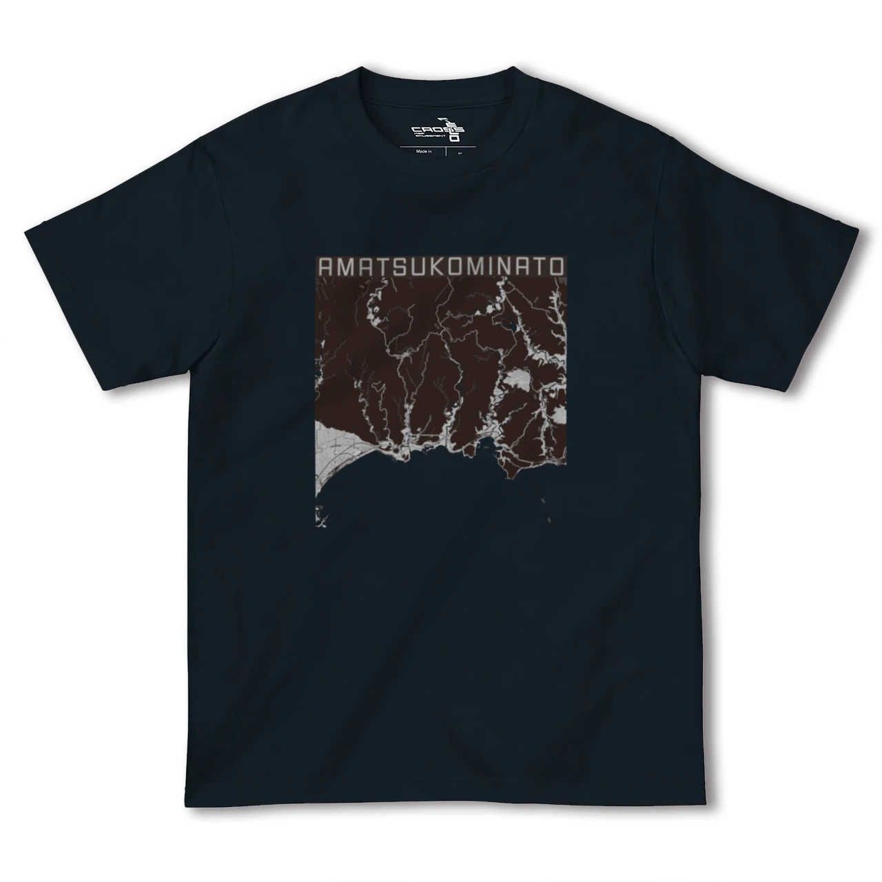 【天津小湊(千葉県)】地図柄ヘビーウェイトTシャツ