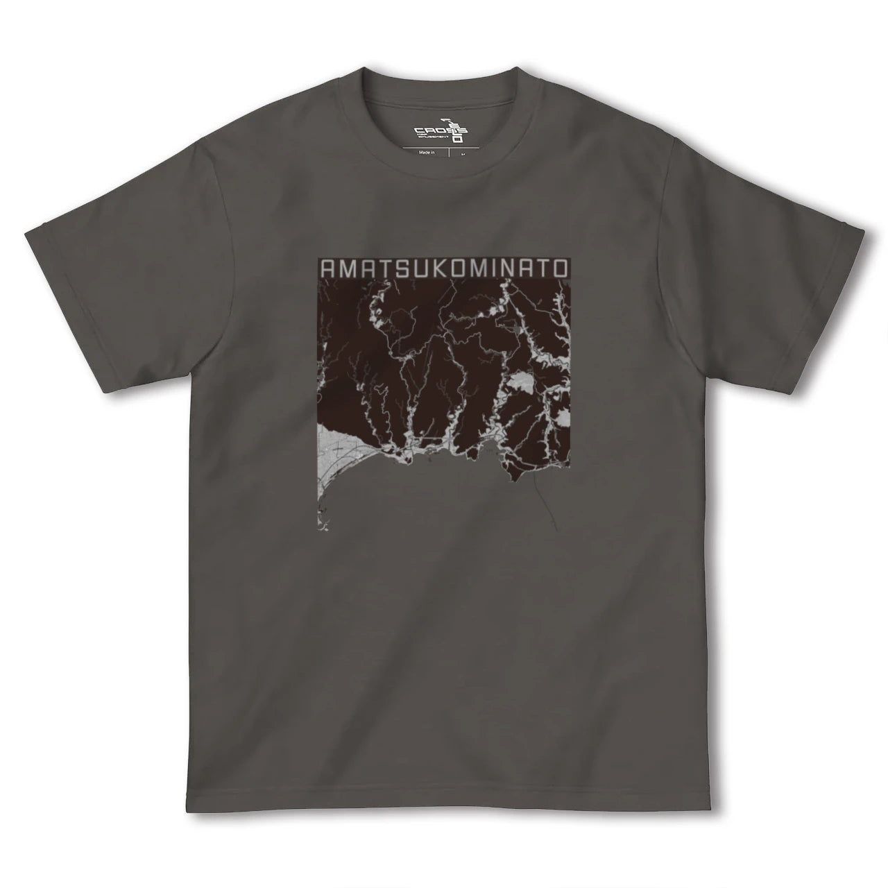 【天津小湊(千葉県)】地図柄ヘビーウェイトTシャツ