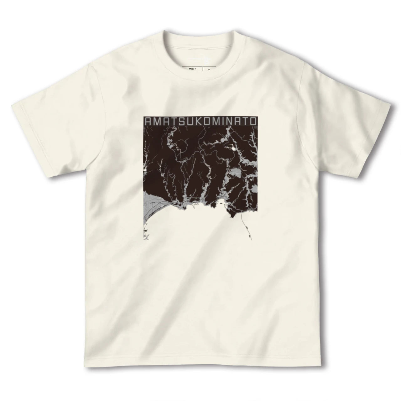 【天津小湊(千葉県)】地図柄ヘビーウェイトTシャツ