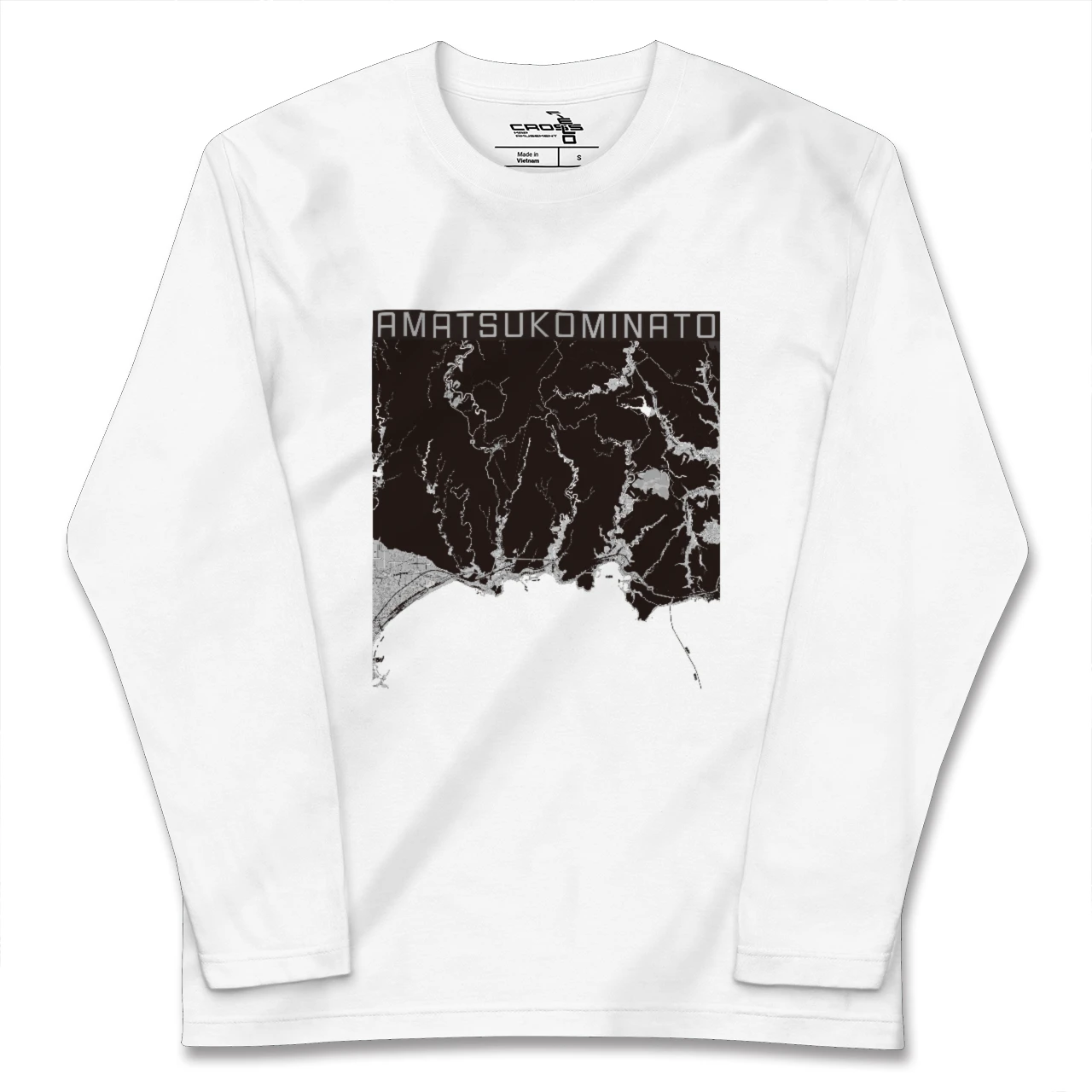 【天津小湊(千葉県)】地図柄ロングスリーブTシャツ