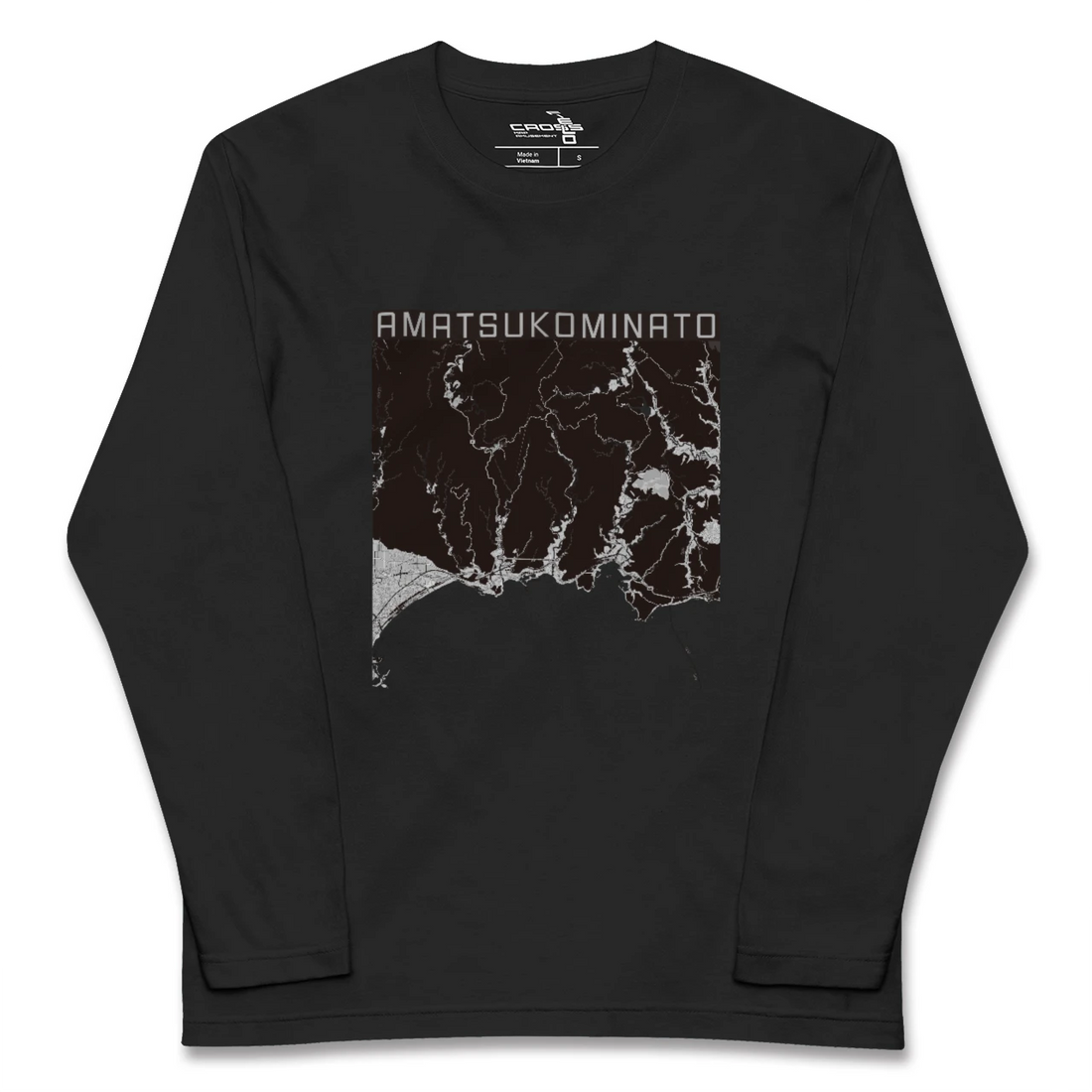 【天津小湊(千葉県)】地図柄ロングスリーブTシャツ