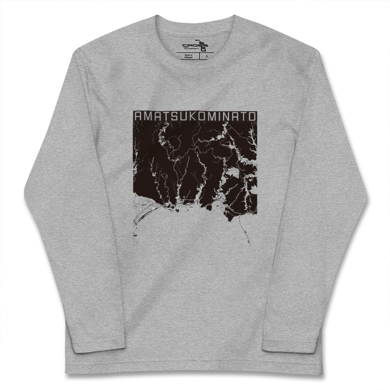 【天津小湊(千葉県)】地図柄ロングスリーブTシャツ