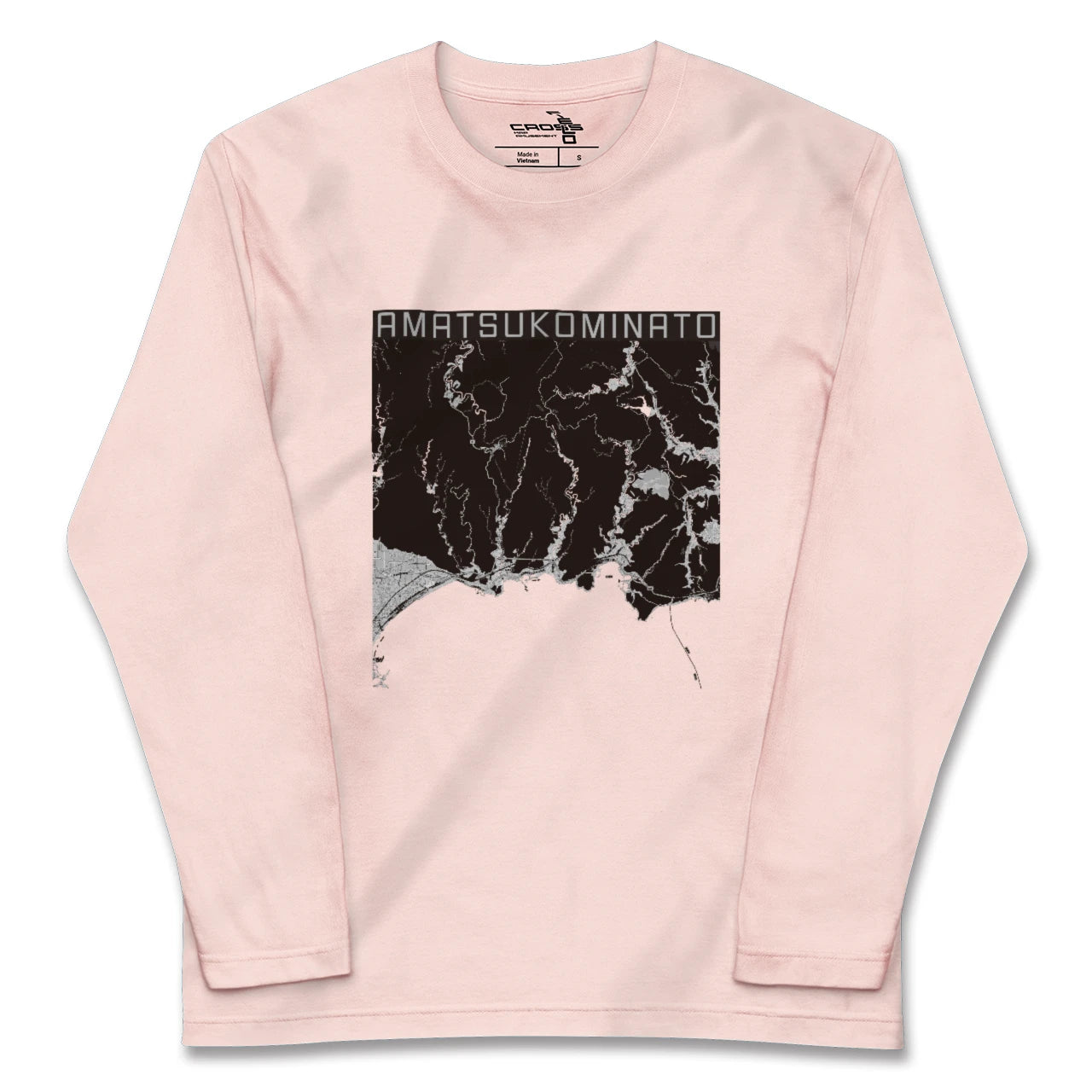 【天津小湊(千葉県)】地図柄ロングスリーブTシャツ