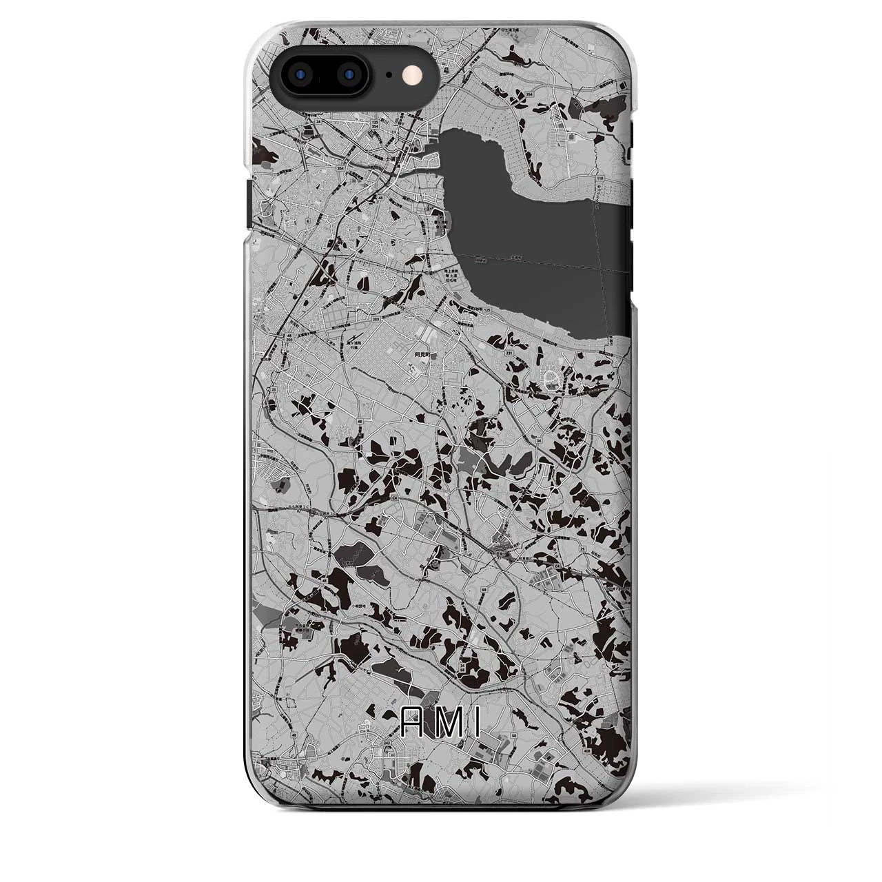 【阿見(茨城県)】地図柄iPhoneケース(クリアタイプ)