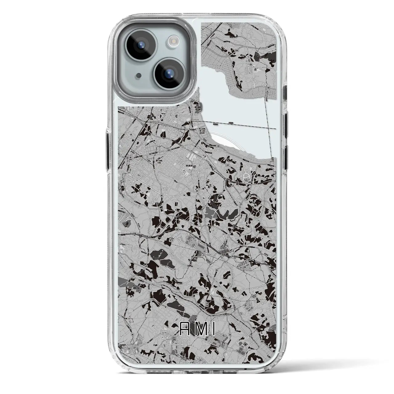 【阿見(茨城県)】地図柄iPhoneケース(MagSafeタイプ)