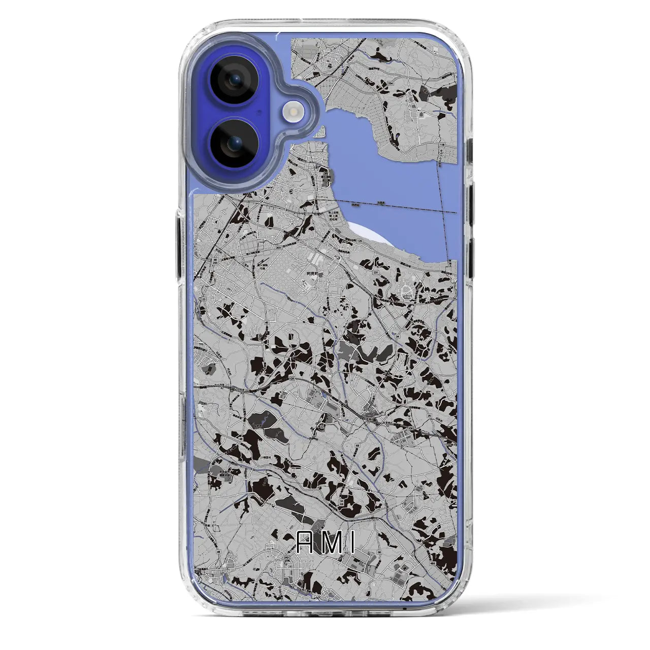 【阿見(茨城県)】地図柄iPhoneケース(MagSafeタイプ)