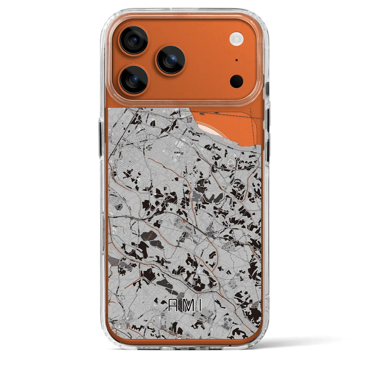 【阿見(茨城県)】地図柄iPhoneケース(MagSafeタイプ)