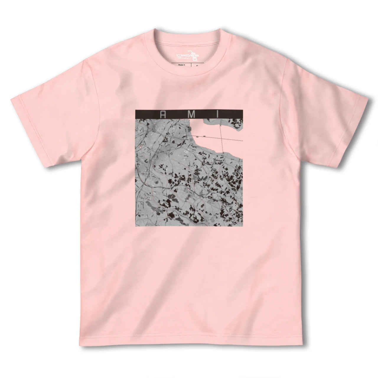 【阿見(茨城県)】地図柄ヘビーウェイトTシャツ