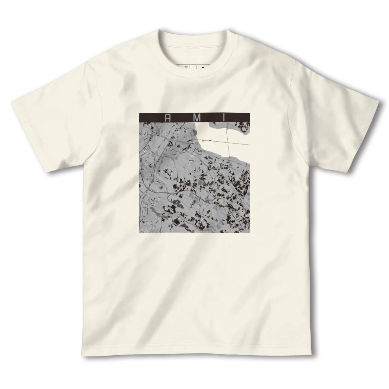 【阿見(茨城県)】地図柄ヘビーウェイトTシャツ
