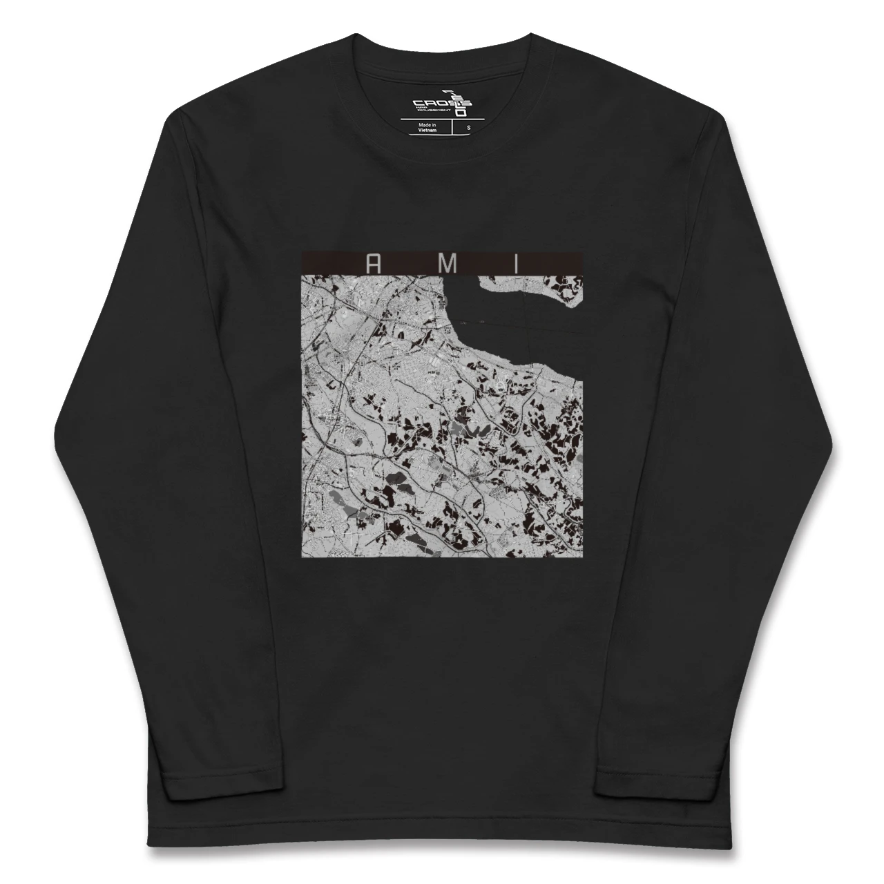 【阿見(茨城県)】地図柄ロングスリーブTシャツ