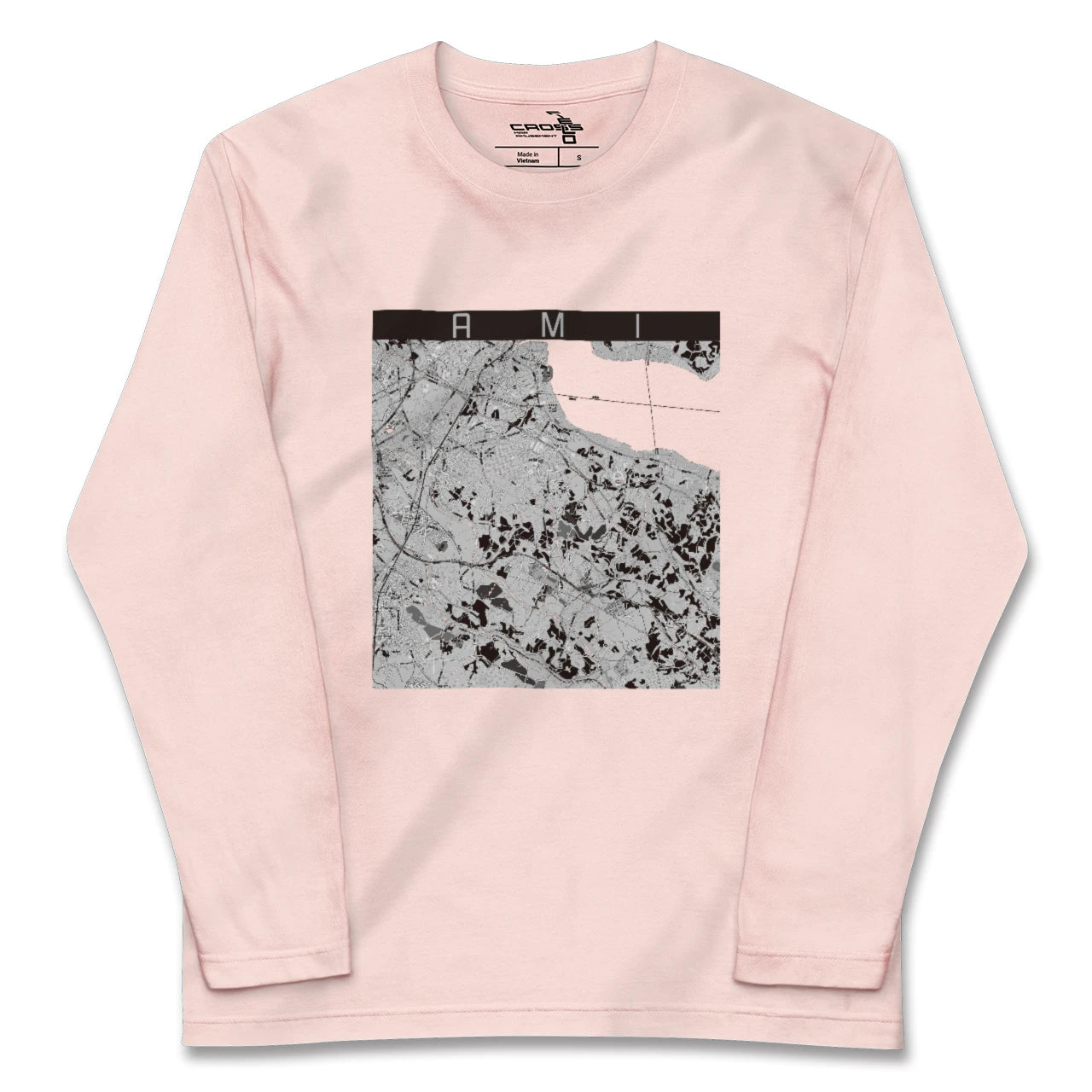 【阿見(茨城県)】地図柄ロングスリーブTシャツ
