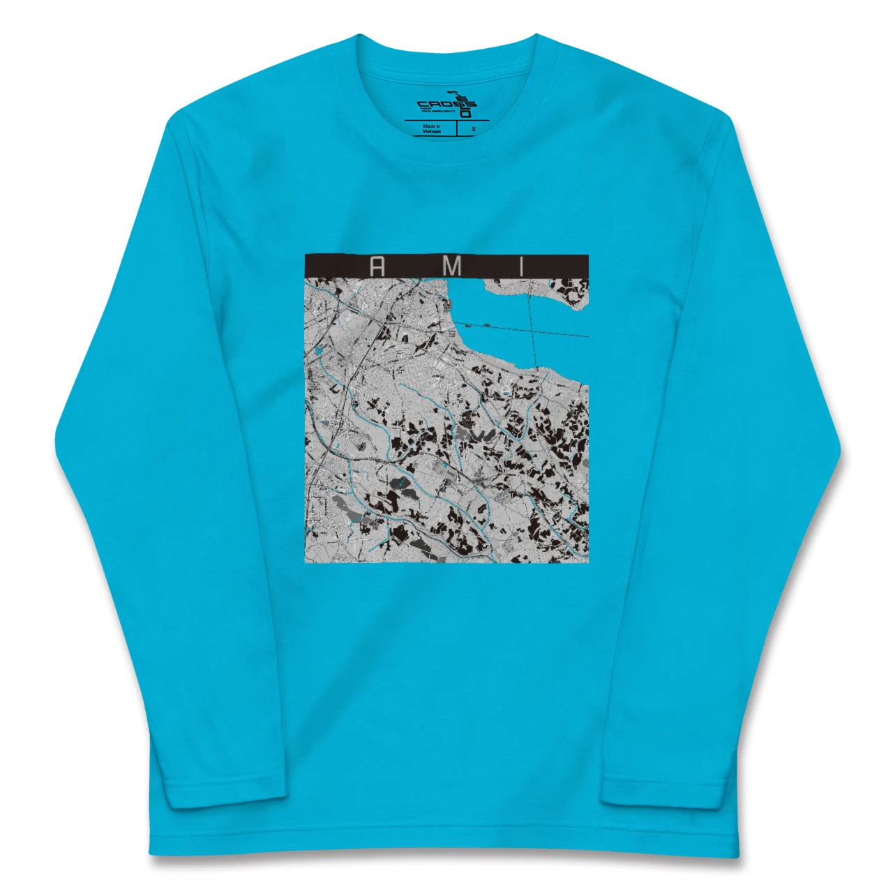 【阿見(茨城県)】地図柄ロングスリーブTシャツ