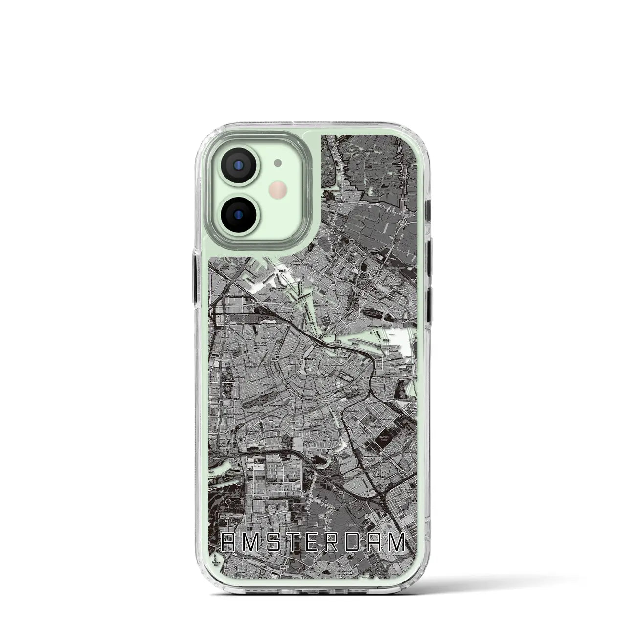 【アムステルダム(オランダ)】地図柄iPhoneケース(MagSafeタイプ)