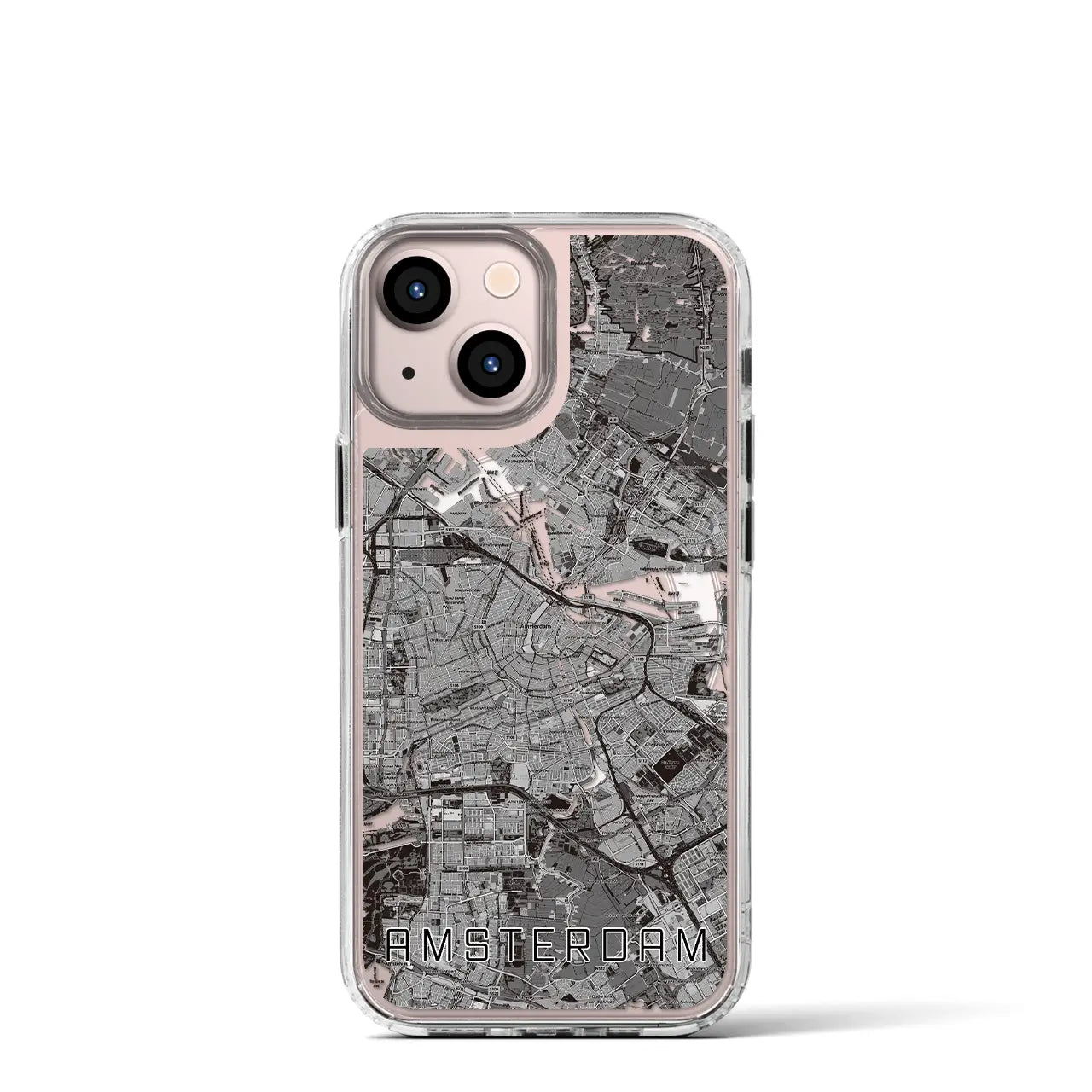 【アムステルダム(オランダ)】地図柄iPhoneケース(MagSafeタイプ)