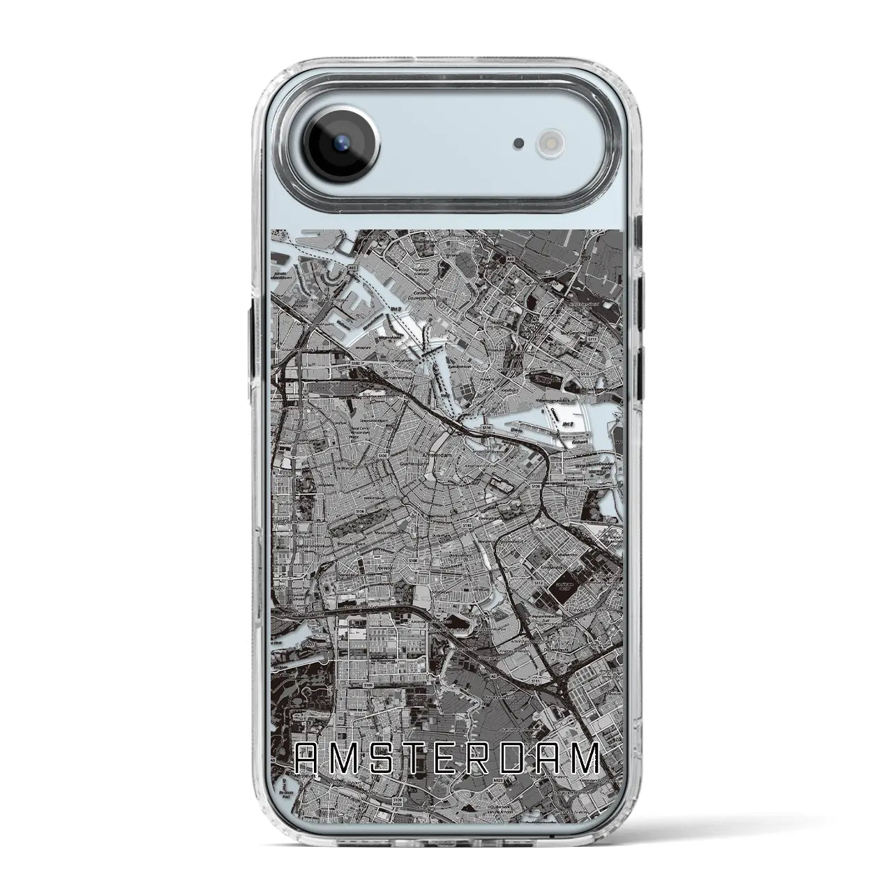 【アムステルダム(オランダ)】地図柄iPhoneケース(MagSafeタイプ)