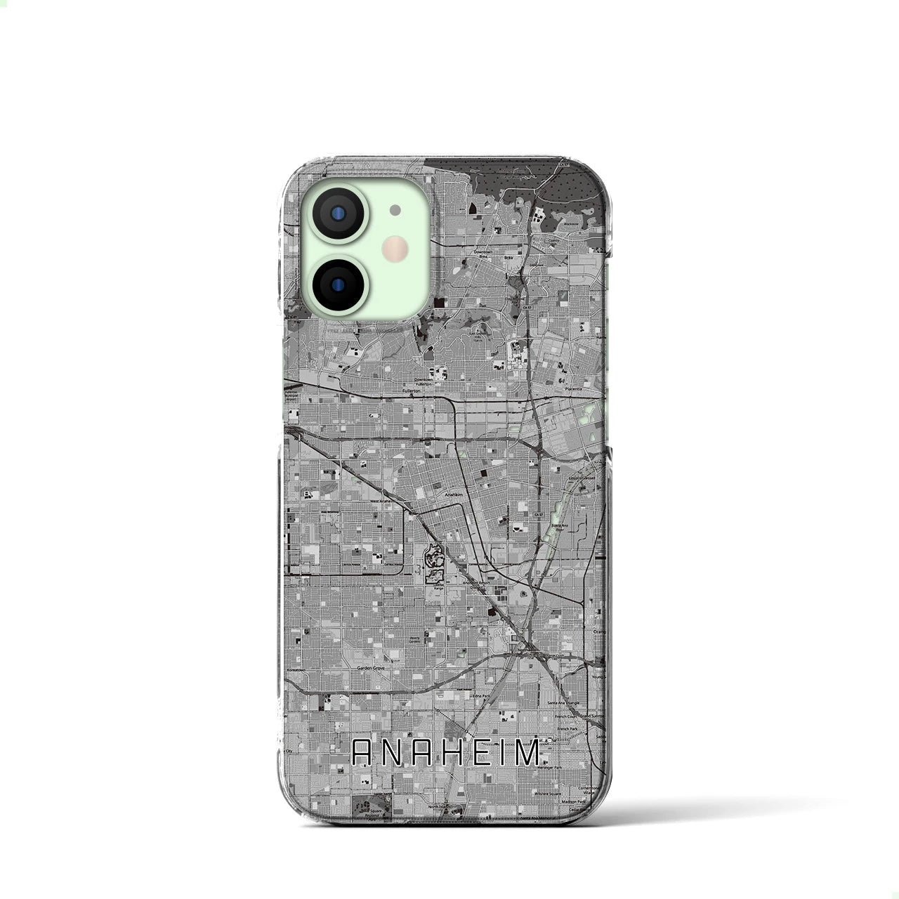 【アナハイム(アメリカ)】地図柄iPhoneケース(クリアタイプ)