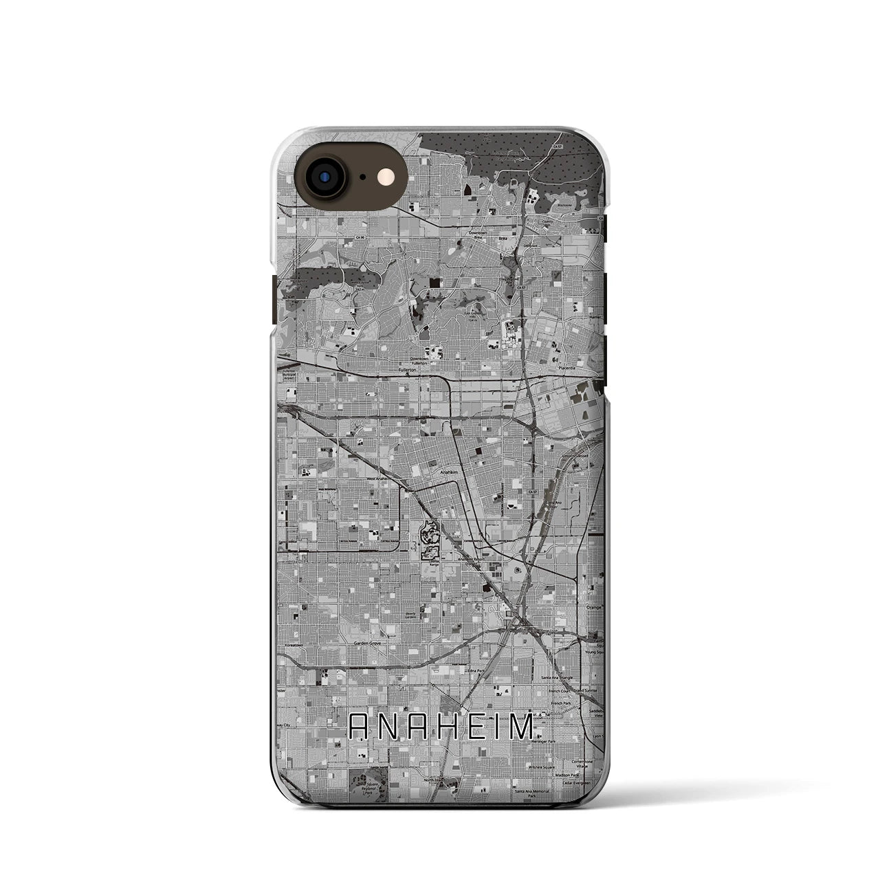 【アナハイム(アメリカ)】地図柄iPhoneケース(クリアタイプ)