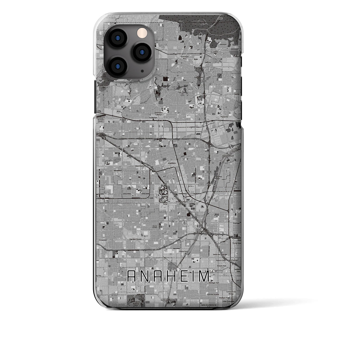【アナハイム(アメリカ)】地図柄iPhoneケース(クリアタイプ)