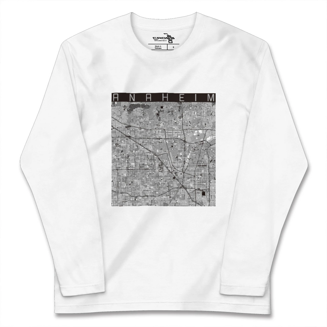 【アナハイム(アメリカ)】地図柄ロングスリーブTシャツ