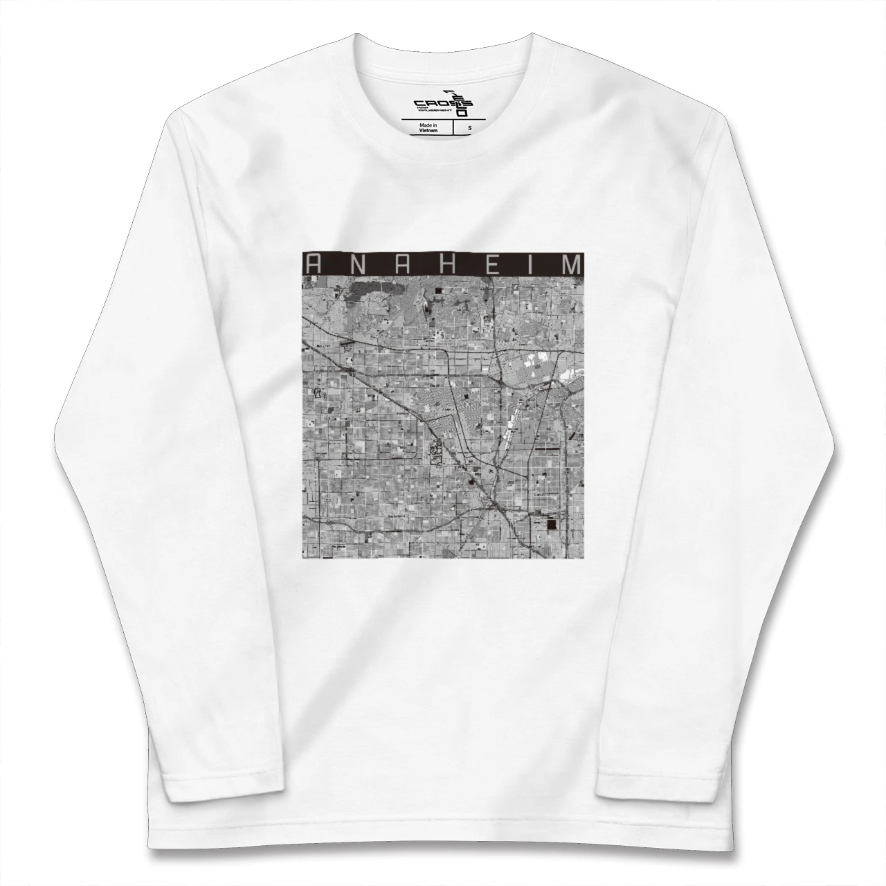 【アナハイム(アメリカ)】地図柄ロングスリーブTシャツ