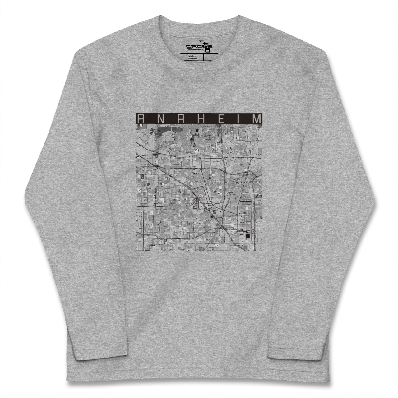 【アナハイム(アメリカ)】地図柄ロングスリーブTシャツ