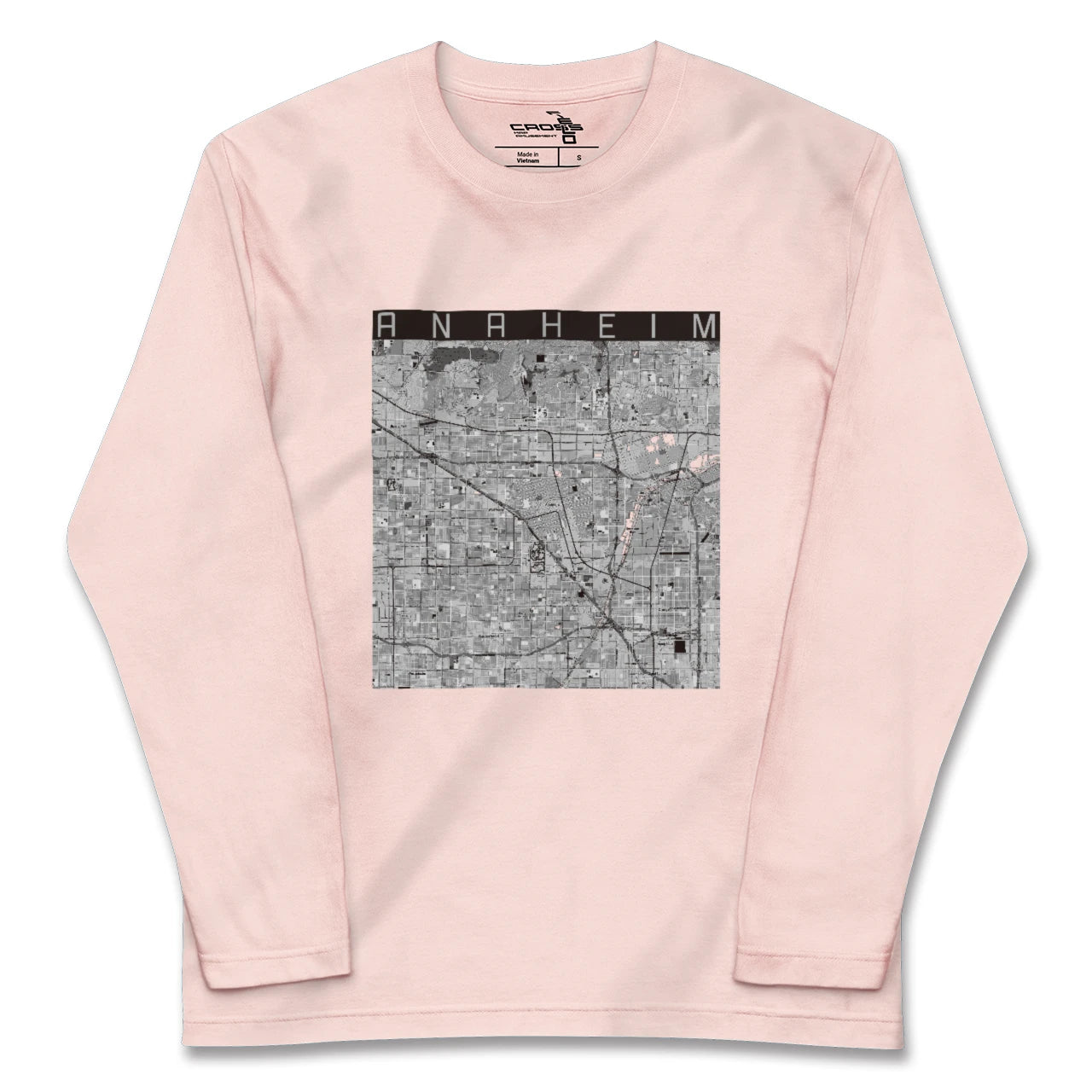 【アナハイム(アメリカ)】地図柄ロングスリーブTシャツ