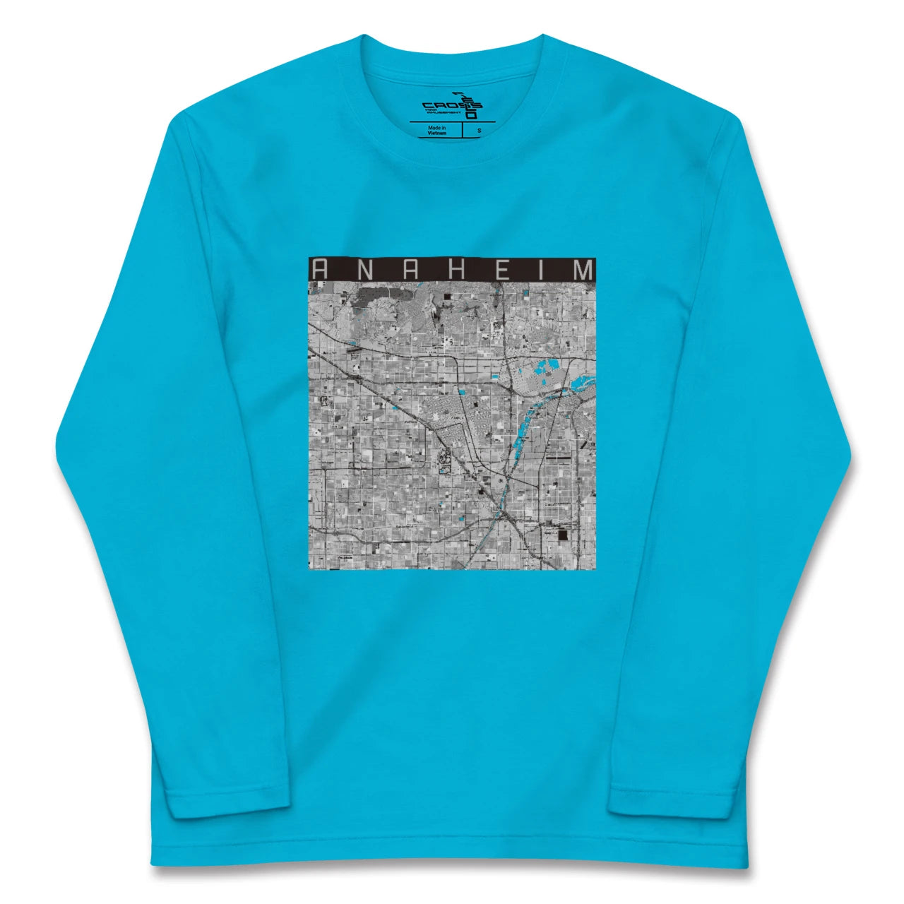 【アナハイム(アメリカ)】地図柄ロングスリーブTシャツ