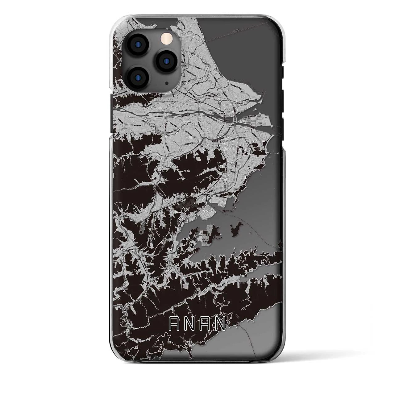 【阿南(徳島県)】地図柄iPhoneケース(クリアタイプ)