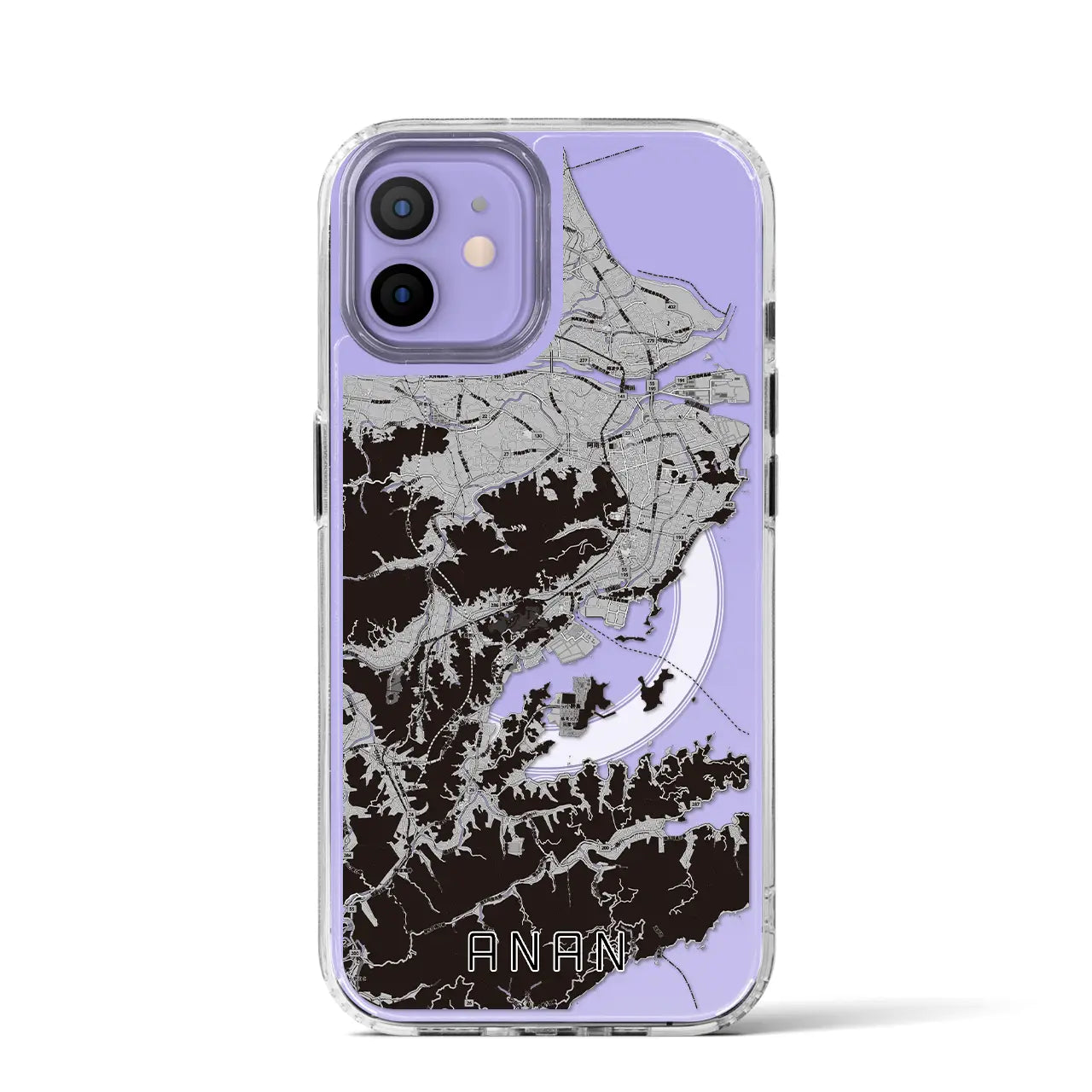 【阿南(徳島県)】地図柄iPhoneケース(MagSafeタイプ)