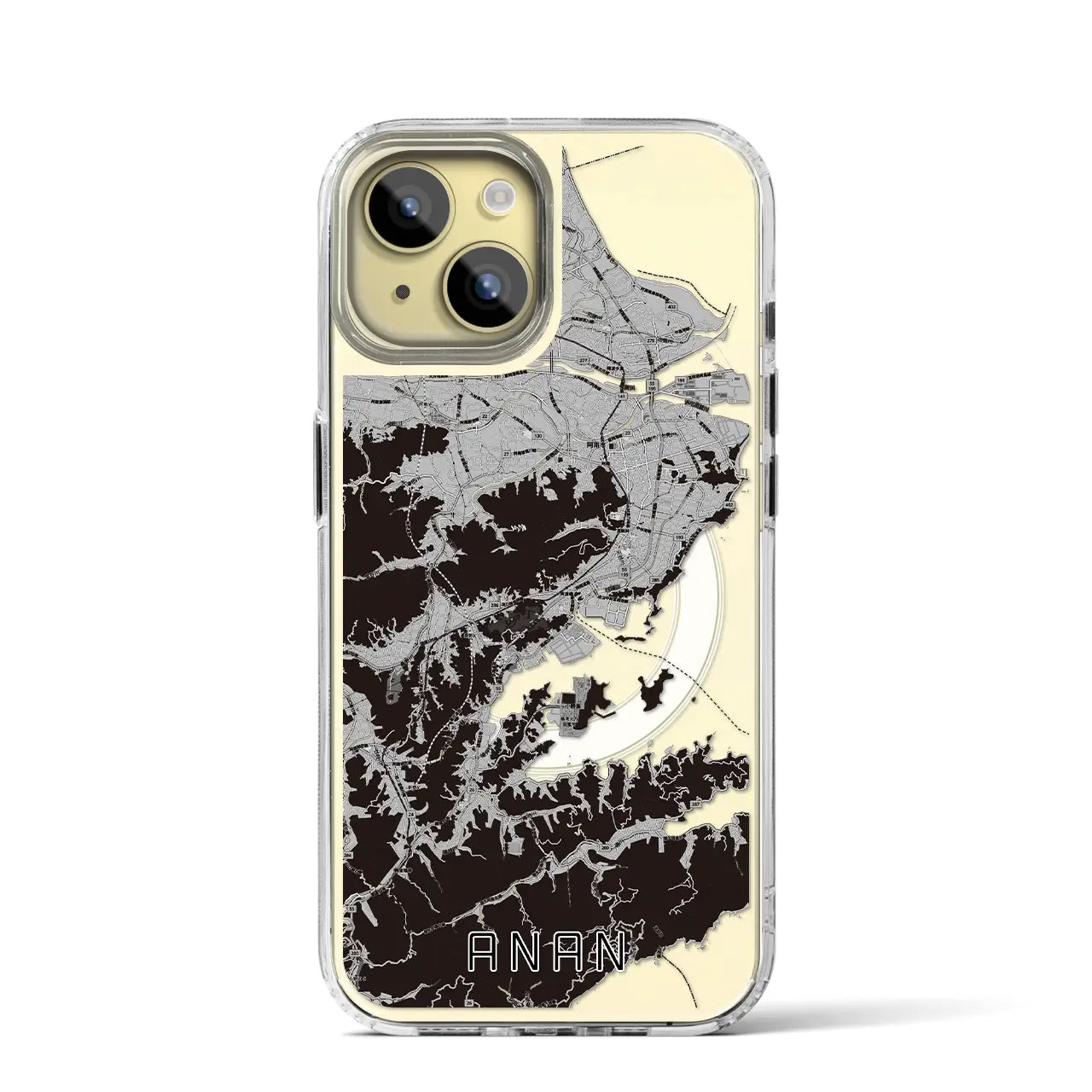 【阿南(徳島県)】地図柄iPhoneケース(MagSafeタイプ)