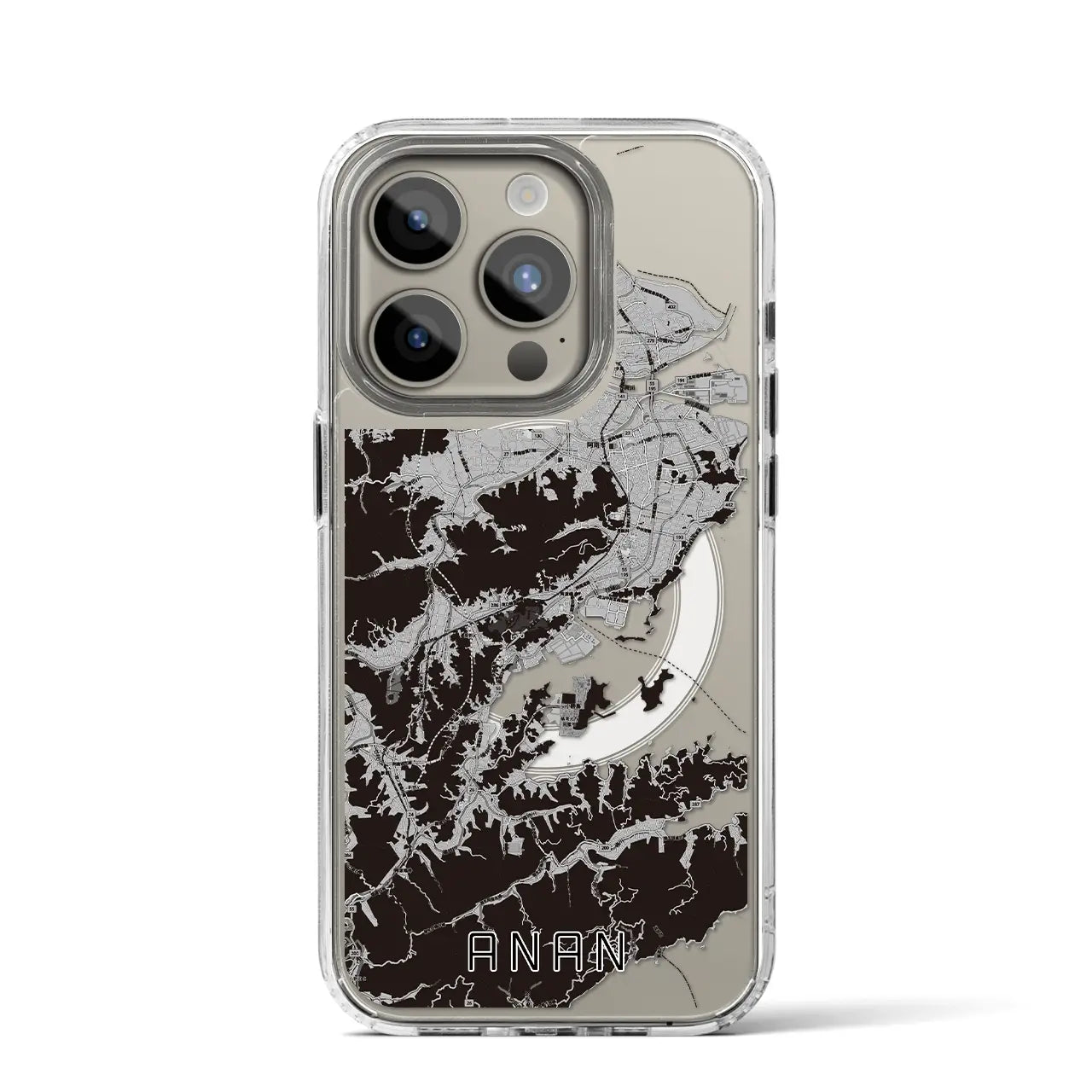 【阿南(徳島県)】地図柄iPhoneケース(MagSafeタイプ)