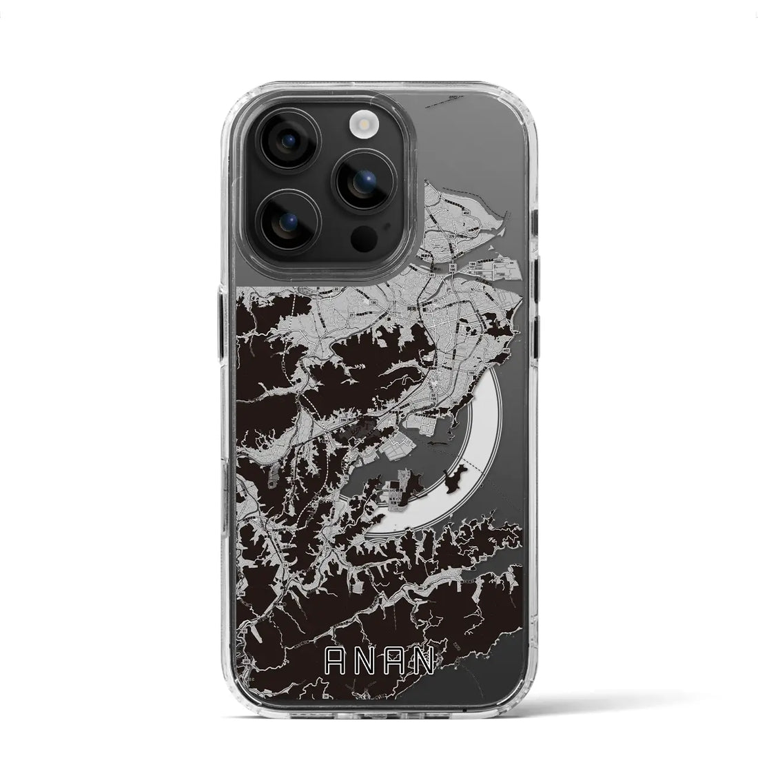【阿南(徳島県)】地図柄iPhoneケース(MagSafeタイプ)