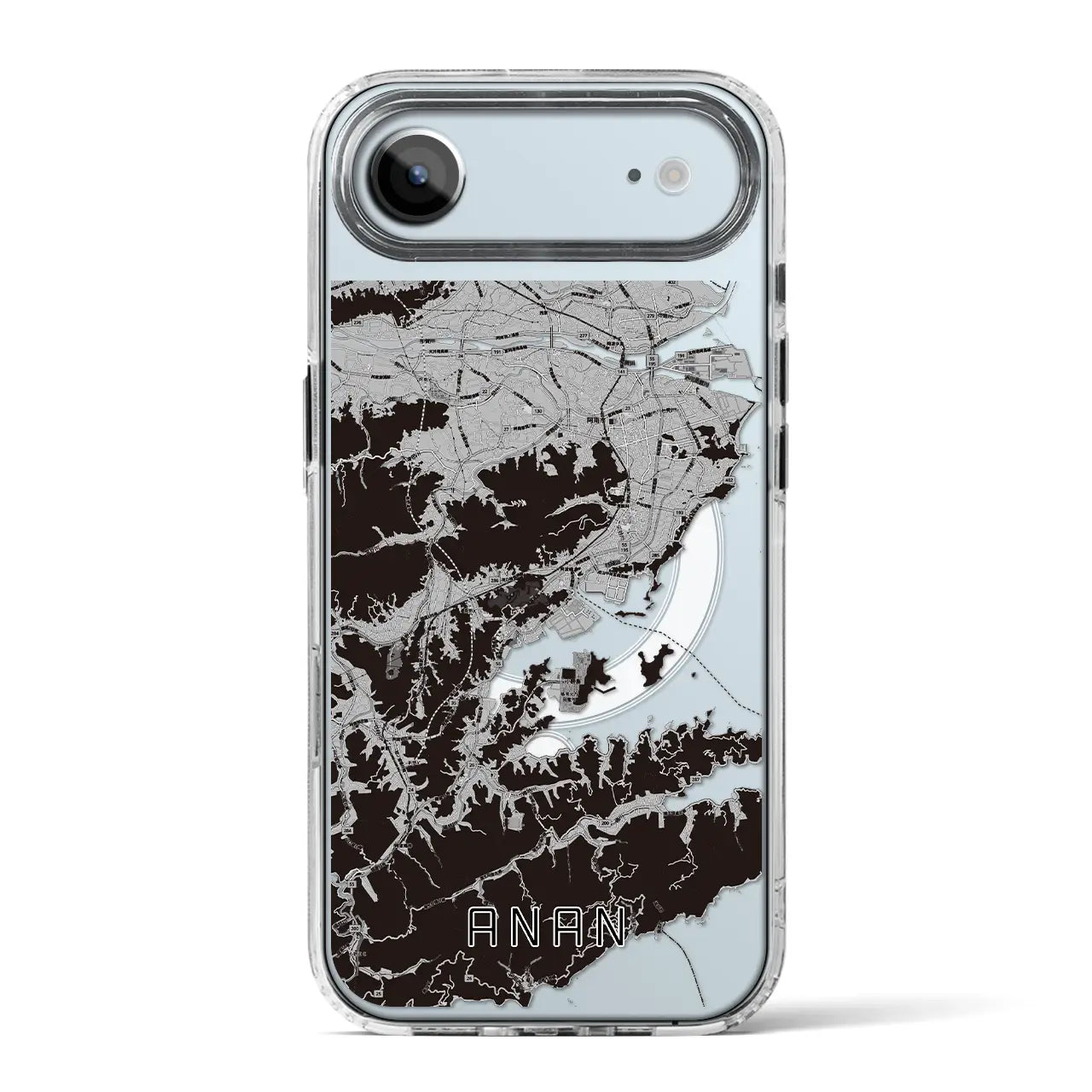 【阿南(徳島県)】地図柄iPhoneケース(MagSafeタイプ)