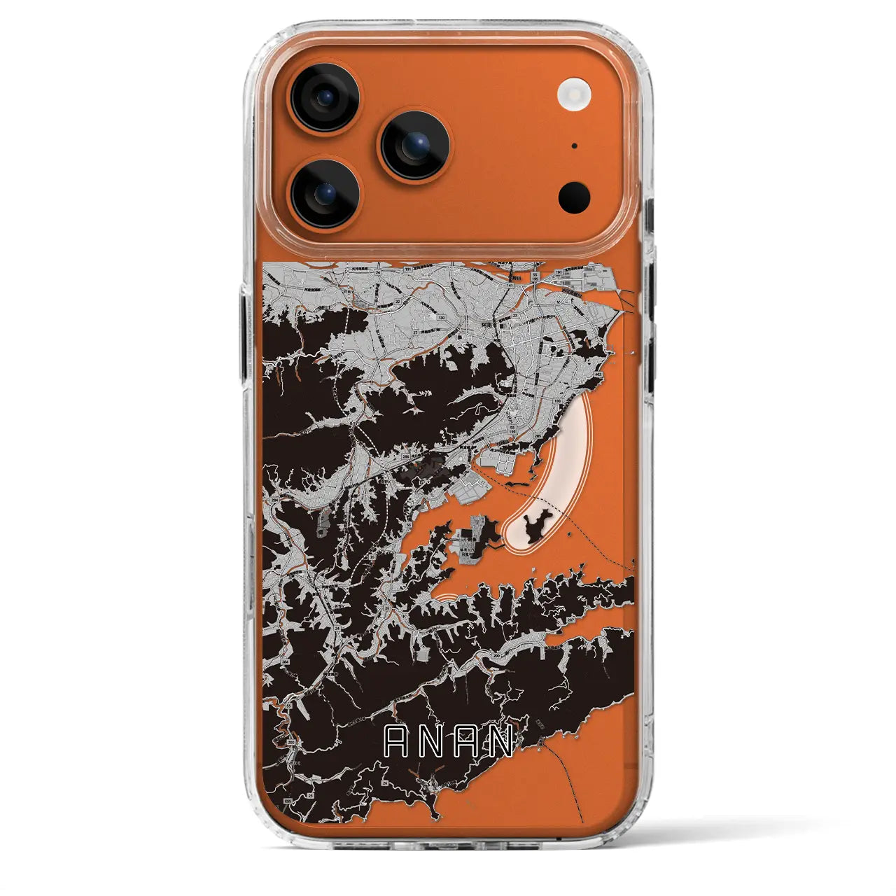 【阿南(徳島県)】地図柄iPhoneケース(MagSafeタイプ)