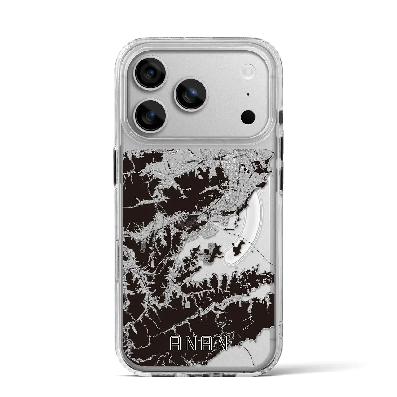 【阿南(徳島県)】地図柄iPhoneケース(MagSafeタイプ)