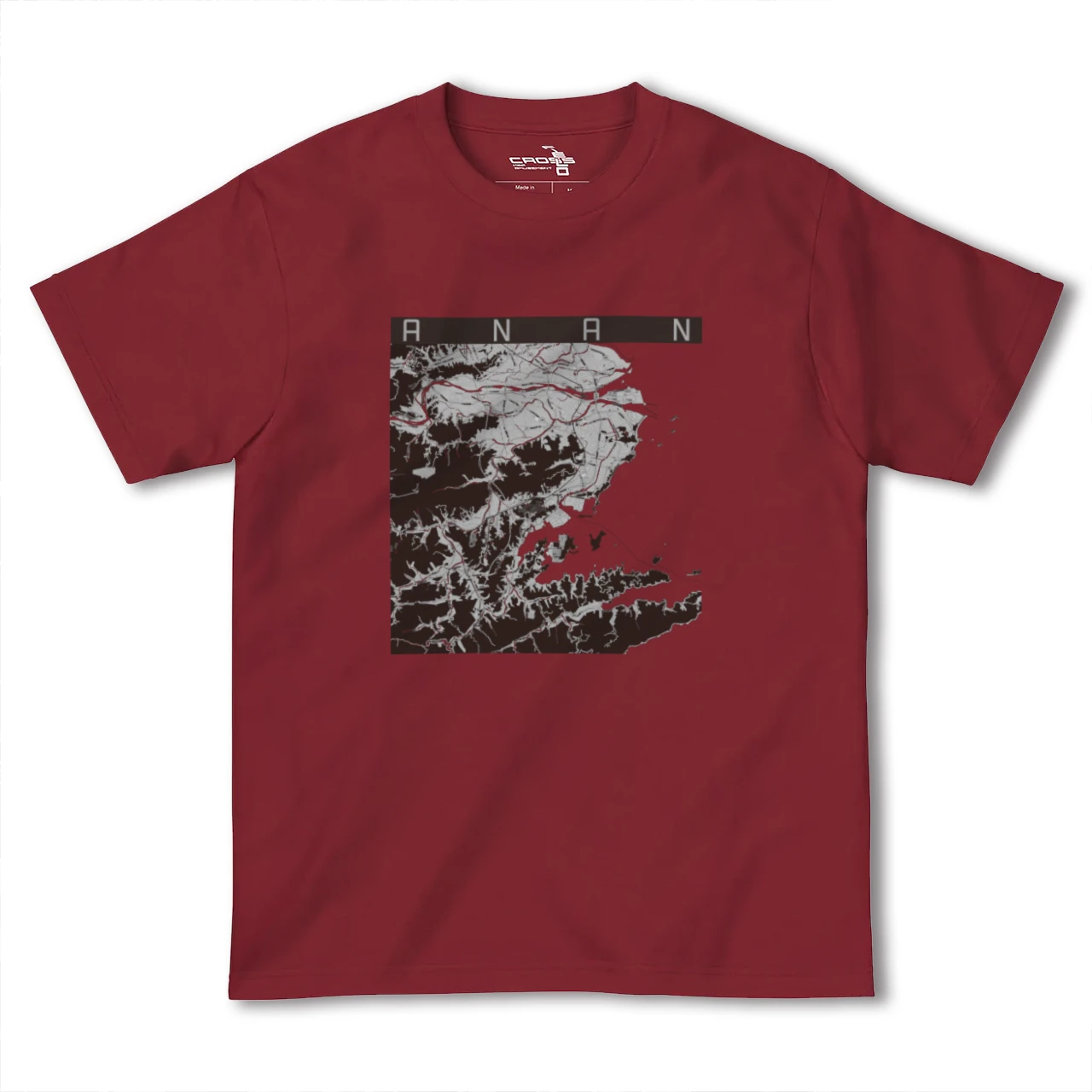 【阿南(徳島県)】地図柄ヘビーウェイトTシャツ